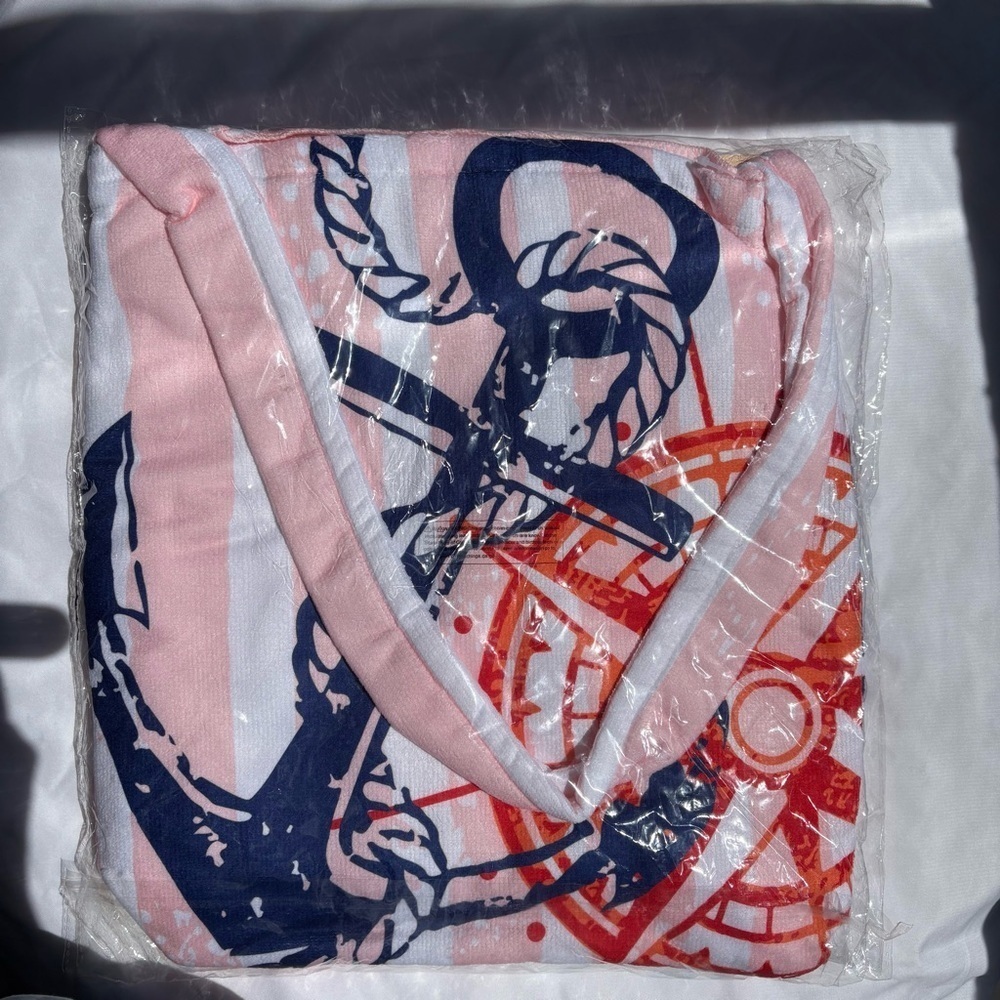 Gonna Be A While Anchor Rope Printed Beach Towel and Tote Bag Combo Set - Picture 5 of 8